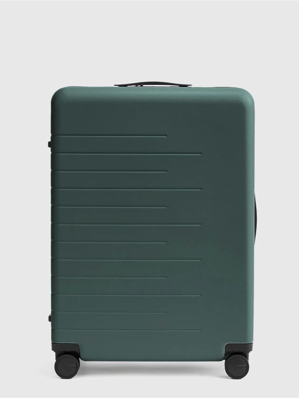Quince Deep Teal Hard-Shell Spinner Carry-On